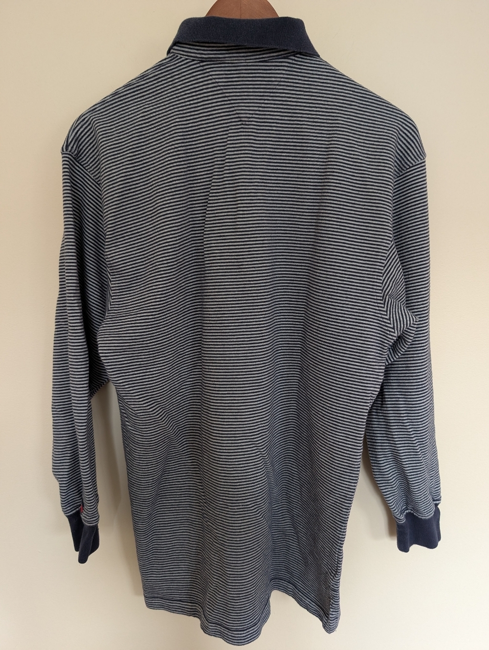 Tommy Hilfiger Golf Vintage Long Sleeve Striped Polo Shirt Small - Picture 5 of 8